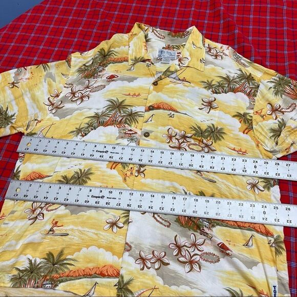 Toes On The Nose Palm Tropical Button Up Shirt Size 2XL XXL - Picture 5 of 7